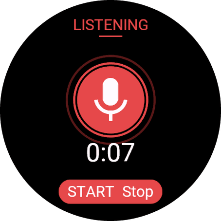 You talk: Hold START and say what you want, for example “give me 400 m repeats for tomorrow”.